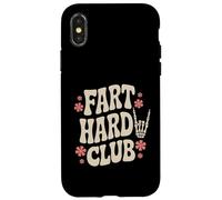 Fart Hard Club - Divertente Groovy Farting Umorismo Custodia per iPhone X/XS