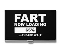 Fart Now Loading Please Wait - Custodia per biglietti da visita professionale, tascabile, per uomini e donne, Stile:, Taglia unica, MHXYZHW