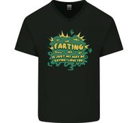 Fartare È Solo Il Mio Modo Di Dire Che Ti Amo Maglietta In Cotone A V Per Uomo