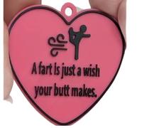 Farting Is Just Wishing Your Butt To Let The Fart Be A Wish Ciondolo Decorazione Festival (5 x 5 x 0,25 cm)