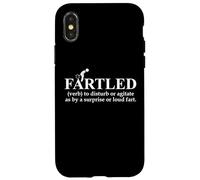 Fartled Farts Man I Love to Fart Dont Scare Me I Fart Easily Custodia per iPhone X/XS