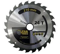 Fartools 113811 - Lama diametro 210 mm, foro lama 25,4 mm, 24 denti