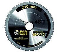 Fartools 113823 - Lama diametro 210 mm, foro lama 25,4 mm, 48 denti