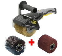 Pacchetto FARTOOLS 615127: Renovator REX120C + spazzola e cinghie in nylon - Legno speciale, metallo e pietra - Superfici piane o complesse