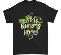 Farts Are The Ghosts Di Cibo Divertente Flatulence Scorreggio Uomo T-Shirt 100%