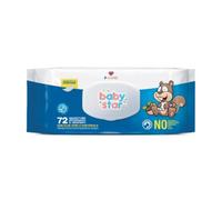 Baby Star Salviette Bebè Detergenti e Idratanti Popup 72 pezzi