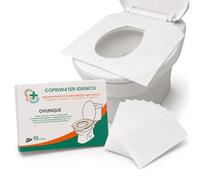 FARVISAN Copriwater Igienico Monouso, Copri WC da Viaggio, Usa e Getta, Biodegradabile, Portatile, 1 confezioni da 10 Pezzi