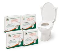 FARVISAN Copriwater Igienico Monouso, Copri WC da Viaggio, Usa e Getta, Biodegradabile, Portatile, 4 confezioni da 10, totale 40 Pezzi