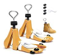 FARYODI 1 paio di tendiscarpe da uomo e da donna con calzascarpe, 3/4 vie, lunghezza e larghezza regolabili, per scarpe da trekking, stivali e scarpe da ginnastica, giallo., M: für 39-42 Yards
