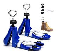 FARYODI 1 paio di tendiscarpe da uomo e da donna con calzascarpe, 3/4 vie, lunghezza e larghezza regolabili, per scarpe da trekking, stivali e scarpe da ginnastica, Blu, S: für 35-38 Yards