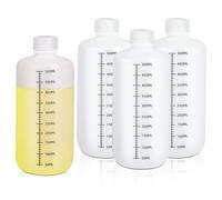 FARYODI Flacone graduato in PP da 500 ml, 4 pezzi, per laboratorio (500 ml)