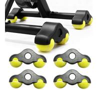 FARYODI Rocker Plate Feet, 4 pezzi, Cycling Snap Rocker Feet Adapter indoor, Portable Wahoo Kickr Core Cycling Trainer Cycling Plate Feet, piedini per pallina da tennis con 8 palline da tennis