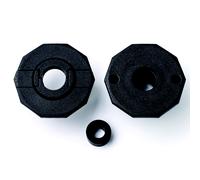 Fas boccola SLIDE passante cuscinetti a sfera per calcio balilla 8pz Nero