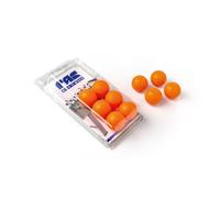 FAS Set 10 Palline Calcio Balilla, 33mm, Plastica, Bianco Giallo Arancione, 19g