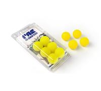 FAS Set 10 Palline Calcio Balilla, 33mm, Plastica, Bianco Giallo Arancione, 19g (Gialle)