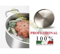 FASA AGNELLI CASSERUOLA ALTA INOX 18/10 20 24 28 32 36 40 45 50 60 PRO INDUZIONE