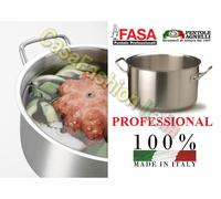 FASA AGNELLI CASSERUOLA ALTA INOX 18/10 20 24 28 32 36 40 45 50 60 PRO INDUZIONE