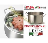 FASA AGNELLI CASSERUOLA ALTA INOX 18/10 20 24 28 32 36 40 45 50 60 PRO INDUZIONE