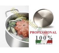 FASA AGNELLI CASSERUOLA ALTA INOX 18/10 20 24 28 32 36 40 45 50 60 PRO INDUZIONE