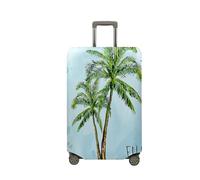 Fasbuy Copri Valigia Travel Elastico, Albero di Cocco Coprivaligia Anti-Polvere, Cover Valigia per 18-32 Pollici Proteggere Bagaglio Copri Trolley per Media e Grande (Palma1,M)