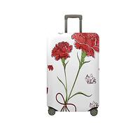 Fasbuy Copri Valigia Travel Elastico, Fiori 3D Coprivaligia Anti-Polvere Lavabile, Cover Valigia per 18-32 Pollici Proteggere Bagaglio Copri Trolley per Media e Grande (Ortensia,L)