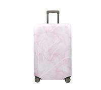 Fasbuy Copri Valigia Travel Elastico, Marmo 3D Coprivaligia Anti-Polvere Lavabile, Cover Valigia per 18-32 Pollici Proteggere Bagaglio Copri Trolley per Media e Grande (bianco polvere,M)