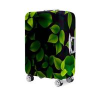 Fasbuy Copri Valigia Travel Elastico, Piante a Foglia 3D Coprivaligia Anti-Polvere Lavabile, Cover Valigia per 18-32 Pollici Proteggere Bagaglio Copri Trolley per Media e Grande (Verde 6,XL)