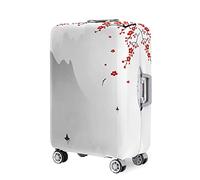 Fasbuy Copri Valigia Travel Elastico, Stile Cinese 3D Coprivaligia Anti-Polvere Lavabile, Cover Valigia per 18-32 Pollici Proteggere Bagaglio Copri Trolley per Media e Grande (bianco1,L)