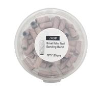 Fasce abrasive adatte per macchine elettriche per manicure, trapano per unghie, lime per pedicure, set di rimozione di lucidatura, rotazione liscia e tappo di levigatura facile da pulire per uso