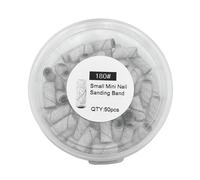 Fasce abrasive adatte per macchine elettriche per manicure, trapano per unghie, lime per pedicure, set di rimozione di lucidatura, rotazione liscia e tappo di levigatura facile da pulire per uso