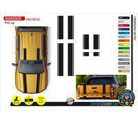 Fasce adesive cofano tetto cassone 4X4 Ranger Ford PICK-UP FRD RG 02