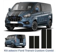 Fasce adesive Ford TRANSIT Custom Turneo BICOLORE - COMBI strisce nero bianco