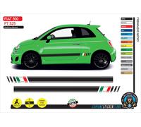 Fasce adesive portiere laterali compatibili Fiat 500 Abarth 595 695 Italia S25