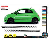 Fasce adesive portiere laterali compatibili Fiat 500 Abarth 595 Cinquecento S13