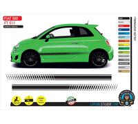 Fasce adesive portiere laterali compatibili Fiat 500 Abarth 595 Sport FT S11