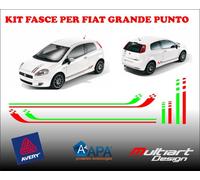 FASCE ADESIVE STICKERS FIAT GRANDE PUNTO STRISCE ADESIVE BANDIERA ITALIANA KIT