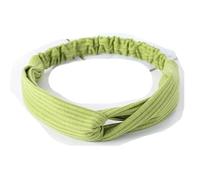 Fasce annodate vintage Boho Fasce elastiche per turbante tinta unita Sport da donna Avvolgimento per la testa per Yoga Fitness-Q