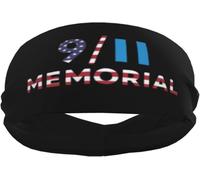 Fasce antisudore sportive commemorative "We Will Never Forget 911" per uomo e donna, polsiere e fasce elastiche antiscivolo per basket, tennis, allenamento, palestra, yoga, assorbenti e traspiranti (n