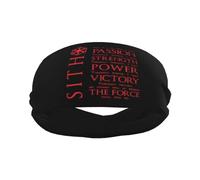 Fasce antisudore sportive The Sith Code per uomo e donna, elastiche antiscivolo, per basket, tennis, allenamento, palestra, yoga, assorbenti e traspiranti (nero)