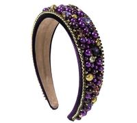 Fasce barocche da donna con perle e diamanti borchiati accessori per capelli per feste Cerchio copricapo moda decorare