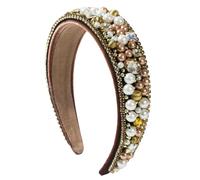 Fasce barocche da donna con perle e diamanti borchiati accessori per capelli per feste Cerchio copricapo moda decorare
