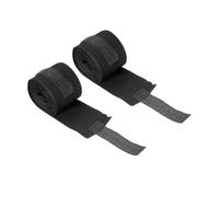 Fasce Boxe Elastiche 3 Metri - Bendaggi Mani Uomo e Donna per Pugilato, MMA, Kick Boxing, Muay Thai - Protezione Nocche e Polso Chiusura a Strappo Traspiranti e Resistenti 2 Pezzi Art.94714 (Nero)