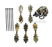 Fasce Camouflage per Casco | 5 Pezzi Fasce Fogliame Mimetico per Occultamento Zaini | Decorazione Cappelli con 5 Fascette | Ideali per Caccia Esercitazioni Campo Deserti Giungle