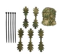 Fasce Camouflage per Casco | 5 Pezzi Fasce Fogliame Mimetico per Occultamento Zaini | Decorazione Cappelli con 5 Fascette | Ideali per Caccia Esercitazioni Campo Deserti Giungle