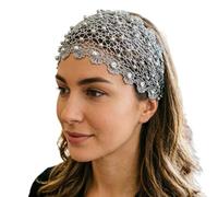 Fasce Capelli In Pizzo Donna | Elastico con Occhielli e con Strass in Stile Vintage - Cerchietti Decorativi Larghi Di Pizzo | Per Cerimonie Nuziali E Per Il Relax Del Libero