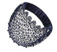 Fasce Capelli In Pizzo Donna,Elastico Con Occhielli Vintage Decorato Con Strass - Cerchietti Decorativi Larghi Di Pizzo,Per Ogni Occasione: Quotidiano, Uscite, Feste, Appuntamenti E Vacanze