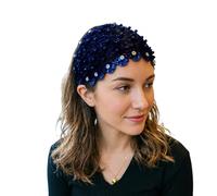 Fasce Capelli In Pizzo Donna | Strass Occhielli Elastico Stile Vintage - Cerchietti Decorativi Larghi Di Pizzo | Per Feste, Libero, Vacanze, Matrimonio, Cerimonia