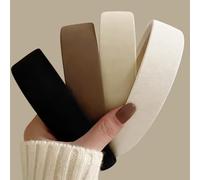 Fasce Capelli Larghe, 4pcs Cerchietto Moda Donna, Larghe 1 Pollice, Fasce Capelli Velluto, Accessori per Capelli Alla Moda da Donna per il Tragitto Casa-Lavoro e le Feste