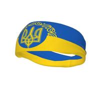 Fasce con mappa dell’Ucraina e scritta "Pregate per l’Ucraina", sportive e assorbenti per corsa