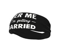 Fasce con tema "Beer Me I’m Getting Married", sportive, traspiranti e ideali per allenamento e corsa